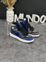 کتونی نایک ایر جردن 1 ودوو آبی ساق بلند - Nike Air Jordan 1 Voodoo Blue - Image 5