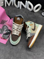کتونی نایک ایر جردن 1 ودوو خردلی ساق بلند - Nike Air Jordan 1 Voodoo - Image 2