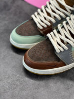 کتونی نایک ایر جردن 1 ودوو خردلی ساق بلند - Nike Air Jordan 1 Voodoo - Image 3