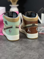 کتونی نایک ایر جردن 1 ودوو خردلی ساق بلند - Nike Air Jordan 1 Voodoo - Image 4