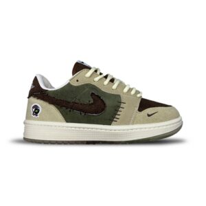 کتونی ودوو کرم قهوه ای زیره چاپی