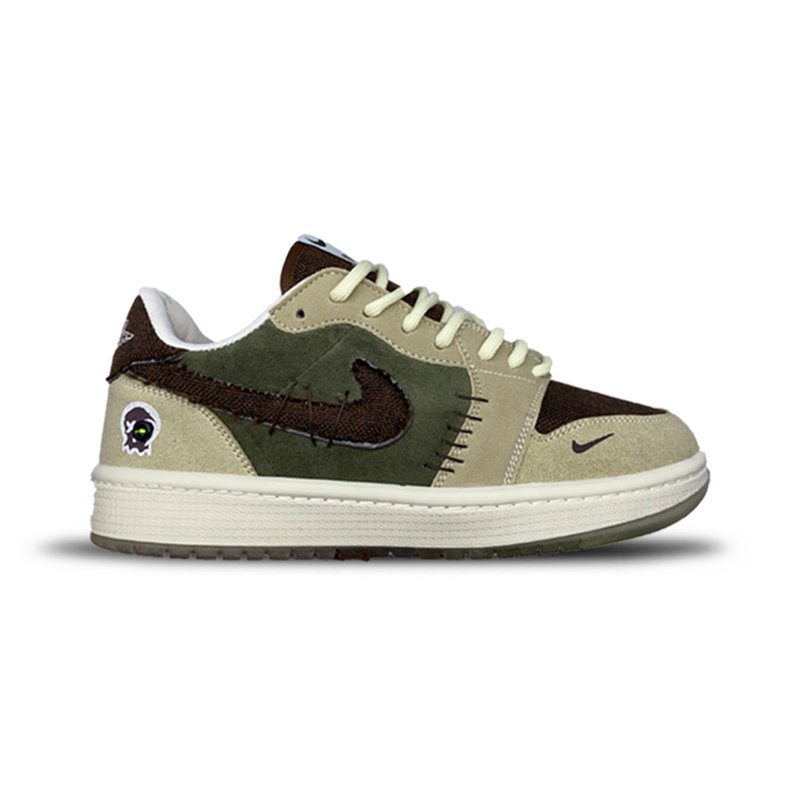 110-ودوو کرم قهوه ای زیره چاپی کتونی ودوو کرم قهوه ای زیره چاپی