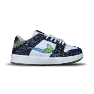 نایک دراگون سفید سرمه ای زیره چاپی