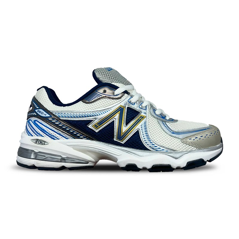 159-نیوبالانس سفید سرمه ای 860 نیوبالانس 860 سفید سرمه ای - Image 1