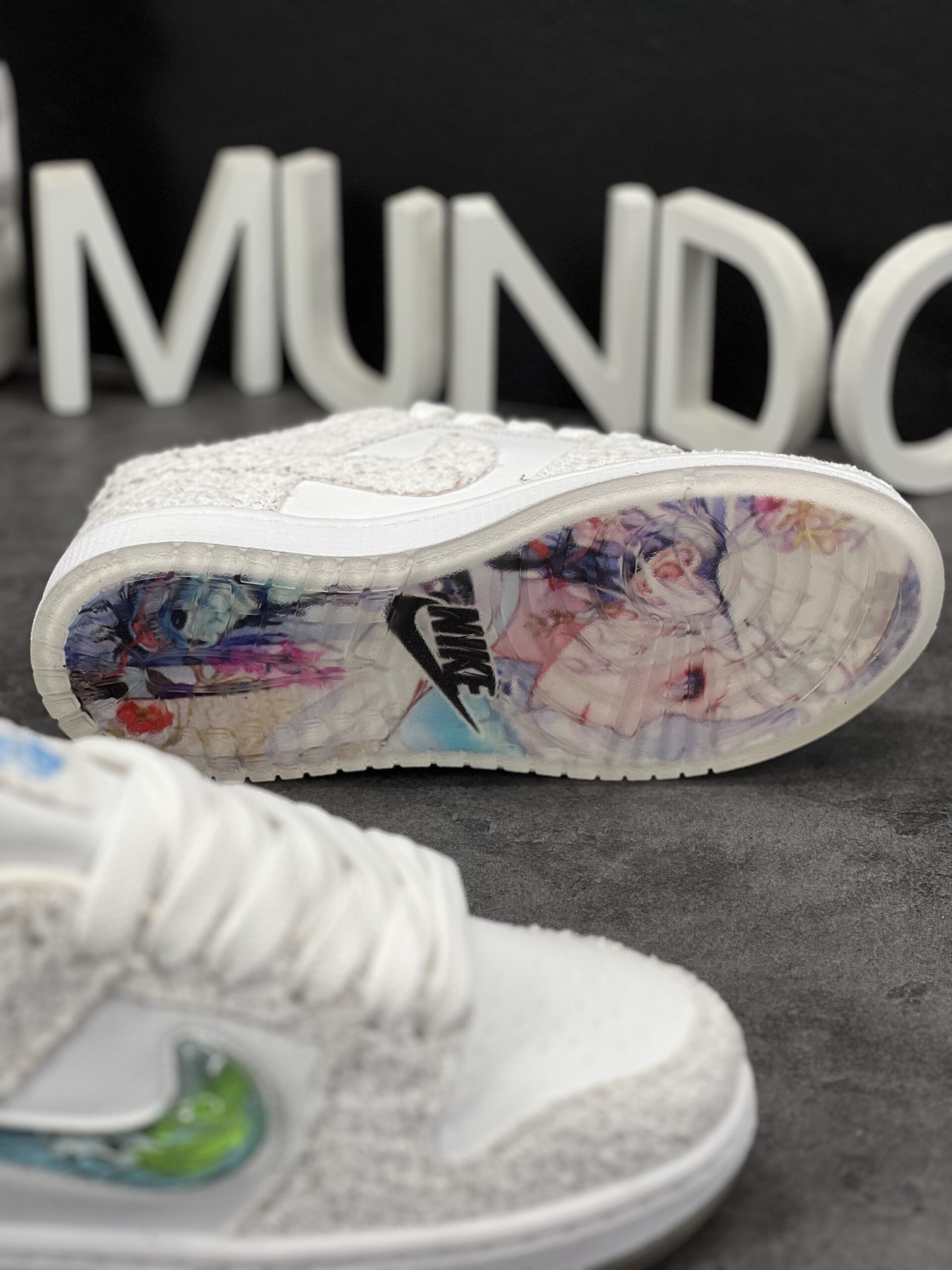 IMG_3264 دراگون سفید پارچه ای زیره چاپی - Image 3