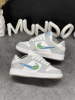 کتونی نایک دراگون سفید طوسی زیره چاپی - Image 3