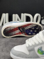 کتونی نایک دراگون سفید طوسی زیره چاپی - Image 2